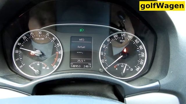 Skoda Octavia 2 refuel volume activation VCDS-VAG смотреть онлайн