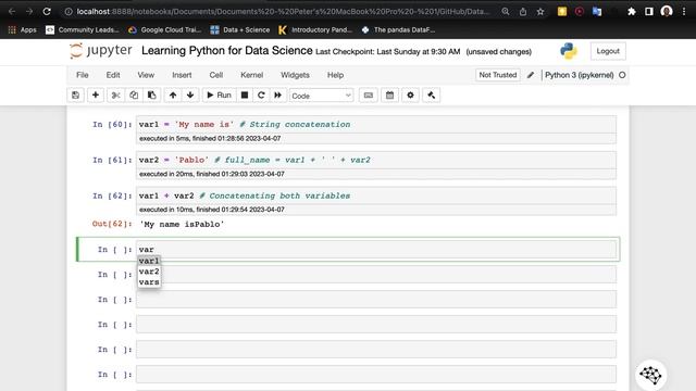 Python String Concatenation смотреть онлайн