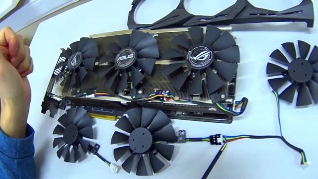 ? КАК ПОМЕНЯТЬ ВЕНТИЛЯТОР НА ВИДЕОКАРТЕ ASUS ROG STRIX RX 580 8gb смотреть онлайн