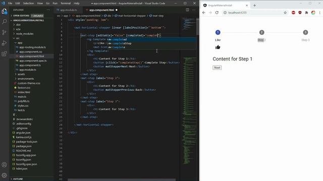 Angular Material UI: Stepper смотреть онлайн