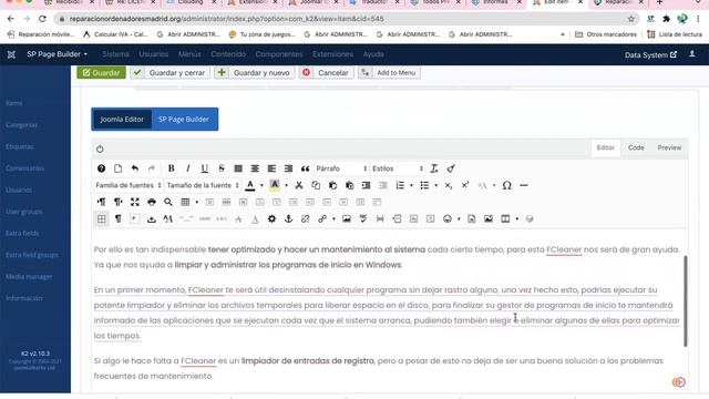 EDITAR ARTÍCULOS EXISTENTE JOOMLA - DATA SYSTEM смотреть онлайн