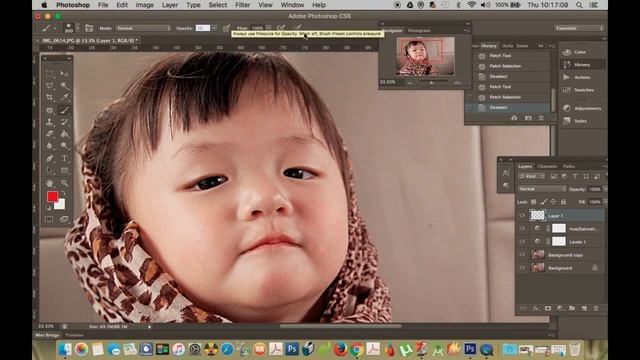 Tutorial Photoshop CS 6 Editing photo / Touch up basic #1 смотреть онлайн