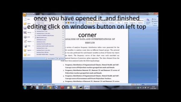 How to Convert 2007 Word File To 2003 Word Format(.docx to .doc)
