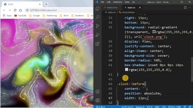 How to make a Clock Using HTML, CSS and JavaScript 2021. With Free Source Code. смотреть онлайн