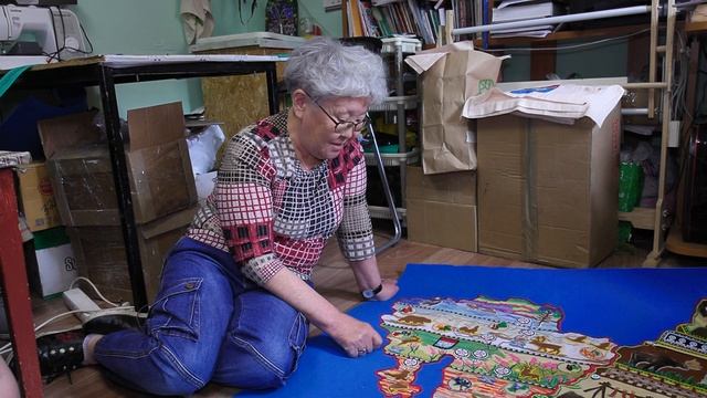 Вышитая карта Камчатки смотреть онлайн