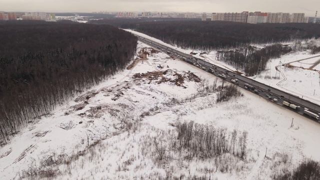 Юго-Восточная хорда (ЮВХ). От ж/с Битца до Варшавского шоссе (17.12.2021) смотреть онлайн