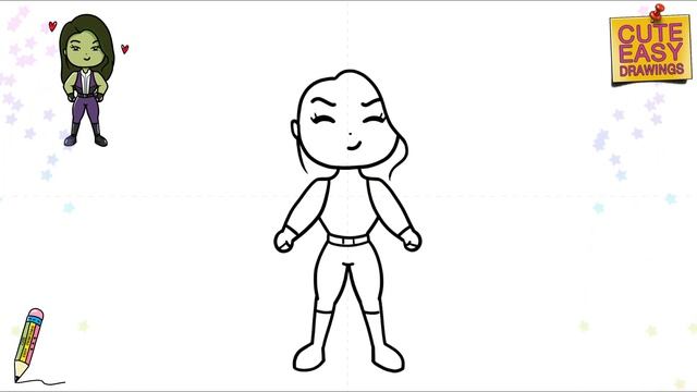 How to Draw She Hulk Easy Step by Step смотреть онлайн