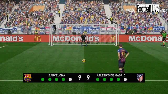 PES 2019 | BARCELONA vs ATLETICO MADRID | Penalty Shootout | Gameplay PC смотреть онлайн