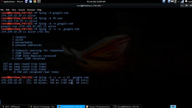 Fping Network Scanner Kali Linux Ramin Farajpour(Matthew F4rr3ll) смотреть онлайн