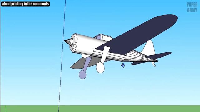 How the Mitsubishi A6M2 Zero paper plane template was created, vector graphics and 3D program смотреть онлайн