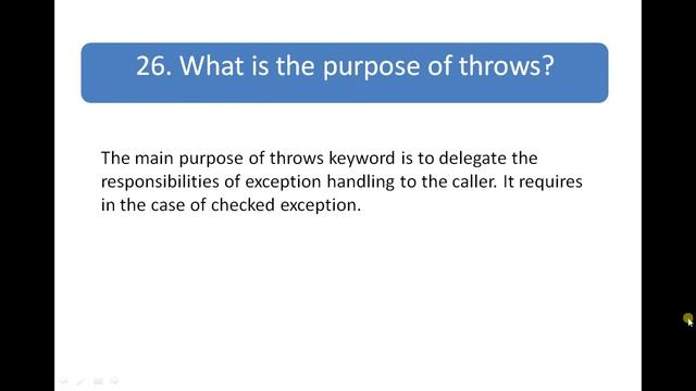 Exception Handling in JAVA FAQ 3 смотреть онлайн