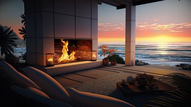 Побег в уютную беседку на берегу океана безмятежность у камина с видом на пляж смотреть онлайн