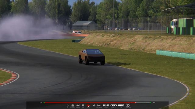Drifting a Tesla Cybertruck in Assetto Corsa смотреть онлайн