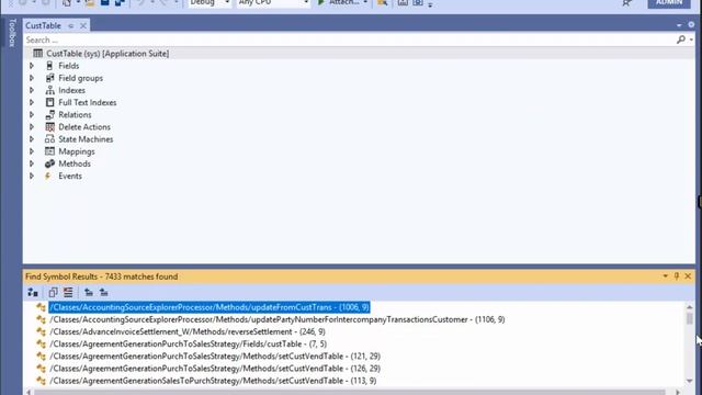 Find References in Visual Studio | Microsoft Dynamics 365 F&O | Nowledge смотреть онлайн