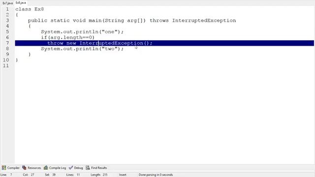 throws clause usage in java (in Telugu) смотреть онлайн
