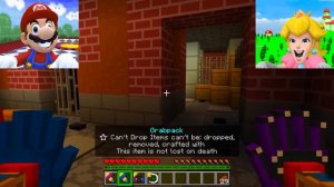 Mario Plays Poppy Playtime Chapter 3 in MINECRAFT Ft. Princess Peach