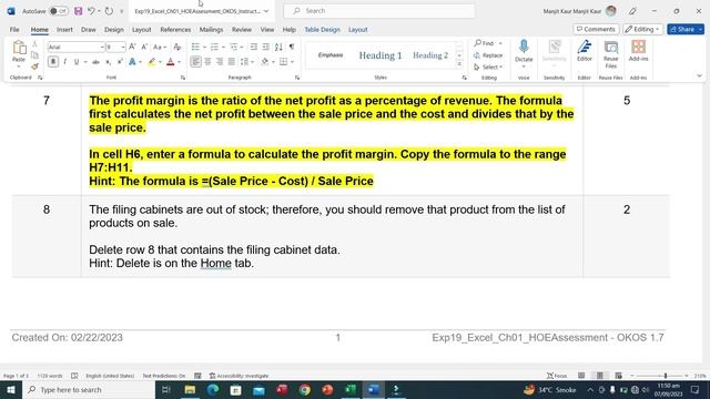 Exp19_Excel_Ch01_HOEAssessment_OKOS | Exp19 Excel Ch01 HOEAssessment OKOS | | complete solution 10 смотреть онлайн