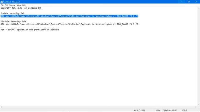 How to Enable/Disable Security Tab in window 10 || simple step смотреть онлайн
