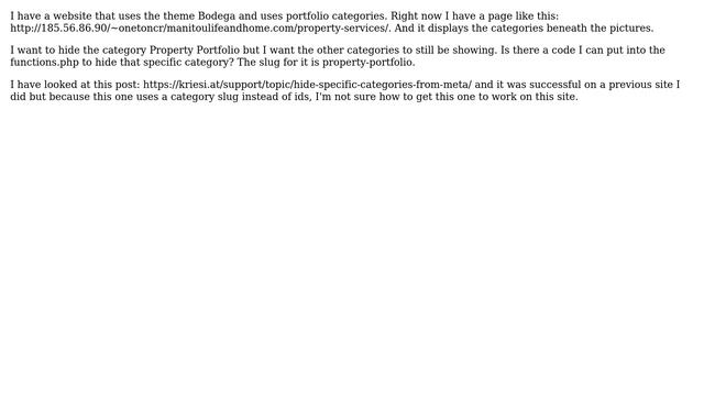 Wordpress: Hide a specific category title from displaying on site смотреть онлайн