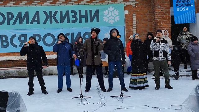 Открыли массовую лыжную гонку "Лыжня России"! смотреть онлайн