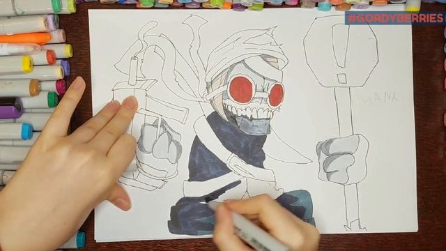 Hank I Madness Combat I FNF I How to draw смотреть онлайн