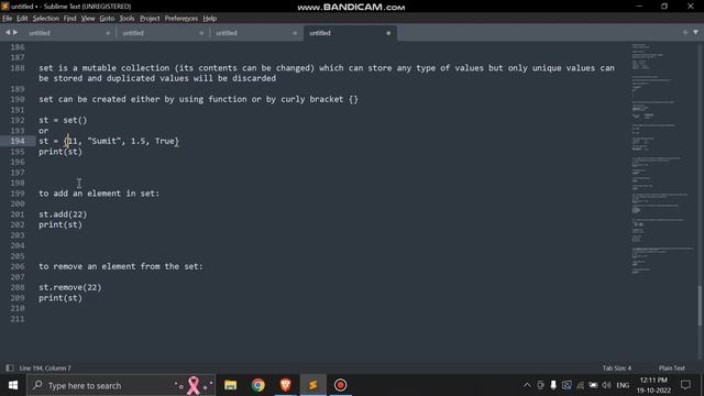 #33 set in python || Explained in 1 minute || DWARKA CODING CLUB смотреть онлайн