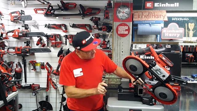 Einhell Akku Bandsäge TE-MB 18/127 U Li Unboxing und 1.Test @EinhellHarry @einhell смотреть онлайн
