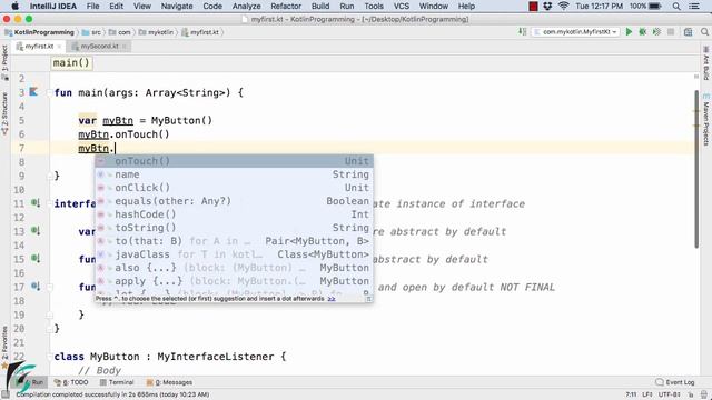 Kotlin INTERFACE example. Kotlin object-oriented programming for beginners #8.9 смотреть онлайн