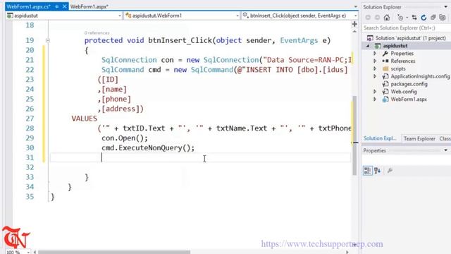 ASP.NET and SQL Server- How to Insert, Delete and Update(CRUD operation) ? смотреть онлайн