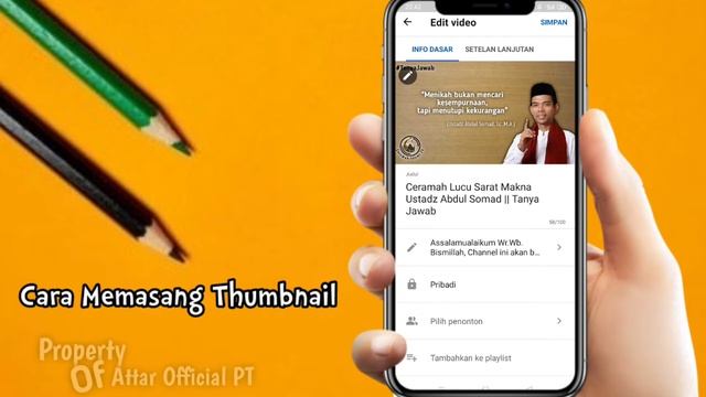 Tutorial Memasang Thumbnail di Youtube dengan Hp || Part. II смотреть онлайн