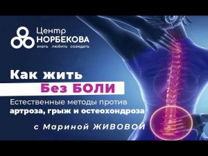 Открытый вебинар с Мариной Живовой "Как жить без боли" 4 августа в 20:00