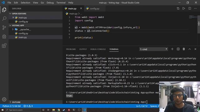 Blockchain App with Python and Solidity [Part 2 Basics] смотреть онлайн