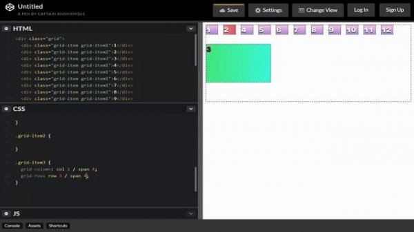 CSS Grid #4 Именование grid-линий, создание сетки, позиционирование элементов