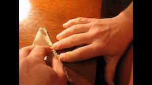 Как укладывать парус на модели.