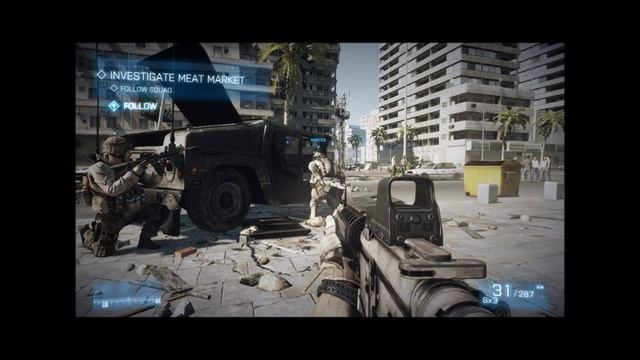 Battlefield 3 9800GT Gameplay смотреть онлайн