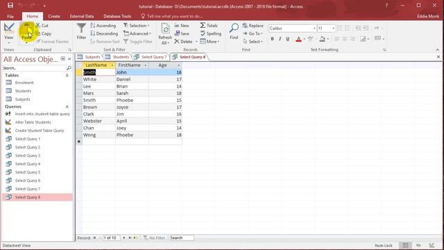 SQL with Microsoft Access 2016 Lesson 10 - Group By, Max, Min, Average смотреть онлайн
