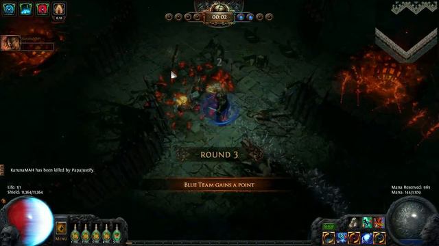 PathOfExile PvP Fire Trap vs KarunaMAH (EA) 2016-11-06 смотреть онлайн
