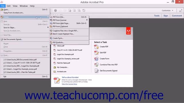 Scanning into a PDF Document - Adobe Acrobat XI Training Tutorial Course смотреть онлайн