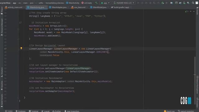 Change the orientation of RecyclerView(Horizontal or Vertical) Programmatically in Android Studio смотреть онлайн