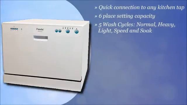 Panda Small Compact Portable Counter Top Dishwasher смотреть онлайн