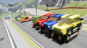 Эпические прыжки на скоростном автомобиле – BeamNG Drive