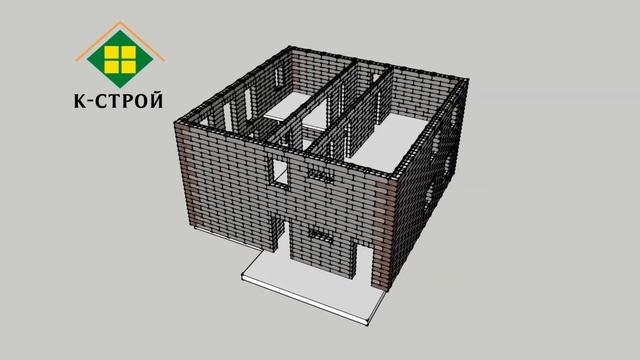 порядовка стен из  блоков Tecolit и DURISOL