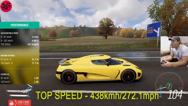 Top Fastest Koenigsegg Cars - Forza Horizon 4 Top Speed Battle (fh4) смотреть онлайн