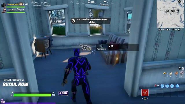 GAMEPLAY SKIN BLACK PANTHER SANS CAPE SUR FORTNITE смотреть онлайн