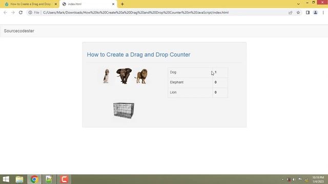 How to Create a Drag and Drop Counter in JavaScript смотреть онлайн