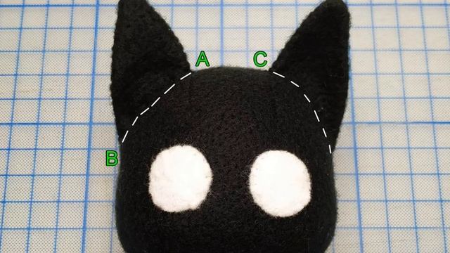不織布 - 大頭黑貓 + 教學（Sewing a black cat sitting on the shoulder） смотреть онлайн