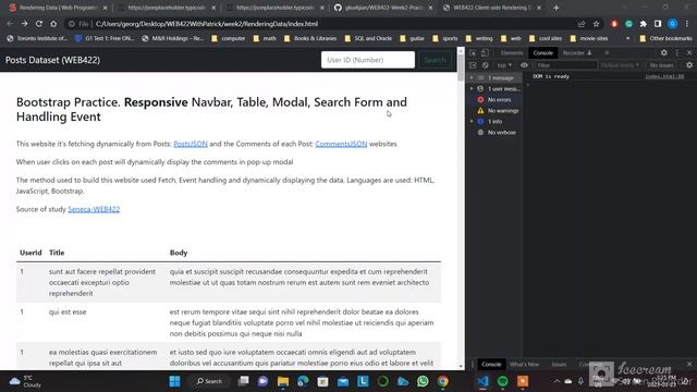 Walkthrough video week2 Bootstrap смотреть онлайн