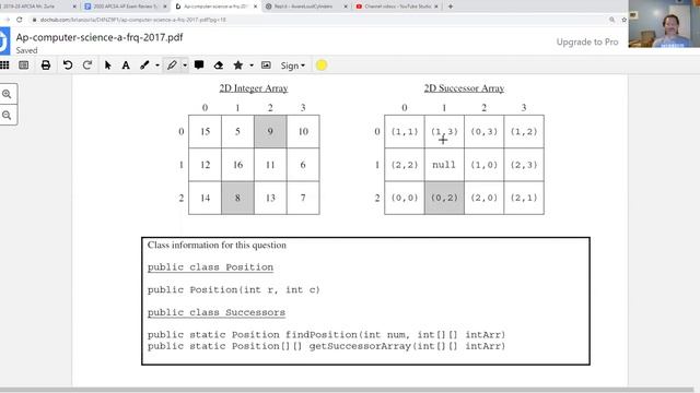 2017 APCS FRQ #4 смотреть онлайн