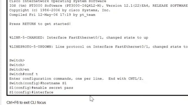 Telnet on Switch in Cisco Packet Tracer (tutorial video) смотреть онлайн