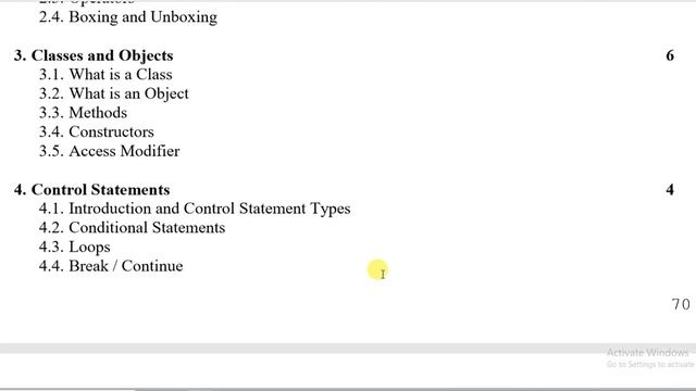 Course Outline of Object Oriented Programming with JAVA смотреть онлайн
